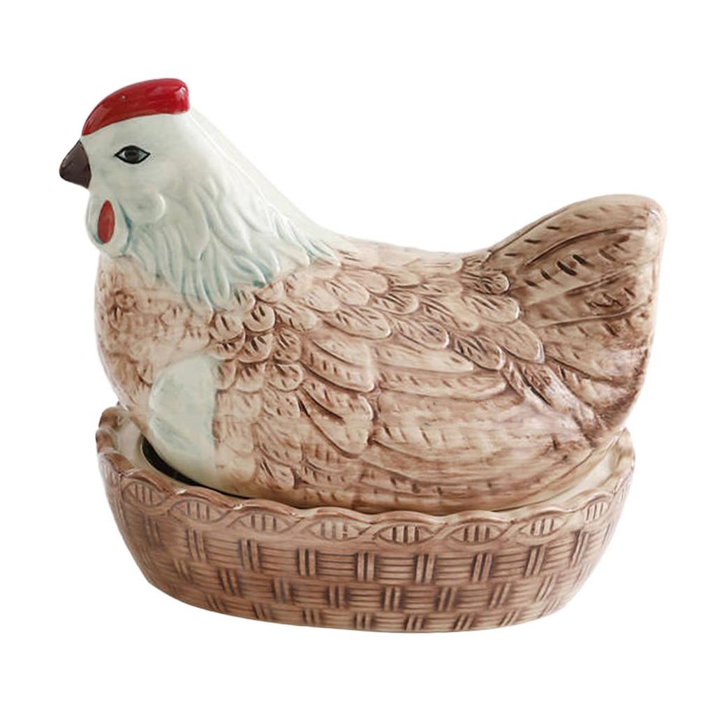 Chicken Design Egg Storage Basket Creative Decorative Kitchen Decor Egg