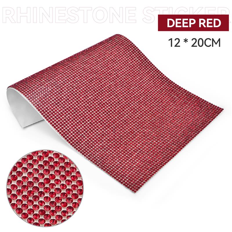 Self Adhesive Rhinestone Sticker Tape DIY Decoration 12x20cm Diamond Sticker For Arts Crafts DIY Car Phone Clothes Decoration