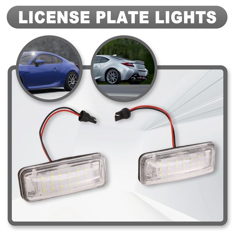 Authentic 2X LED Number License Plate Light For Toyota FT-86 GT86 Subaru BRZ WRX Forester