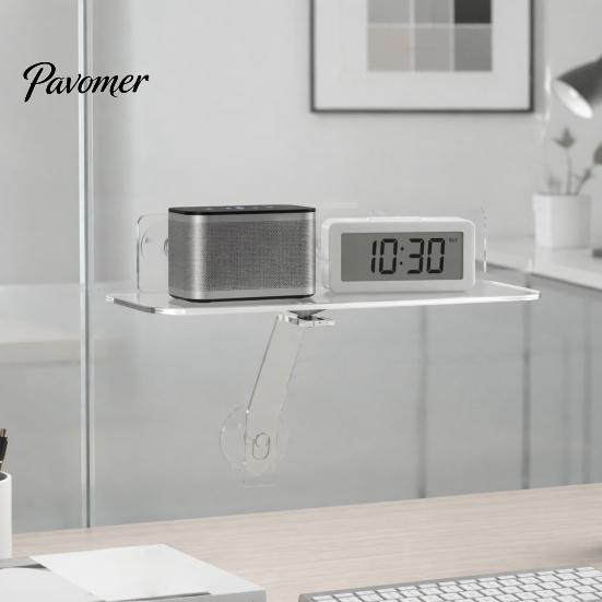 Kitchen Window Herb Stand Sill Plant Shelf with Strong Suction Cups, Clear Acrylic Wall Small Item Display Rack Mounted Floating Ledge, for