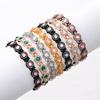 Explosive light luxury round full diamond alloy single row clasp magnet bracelet spot fast delivery
