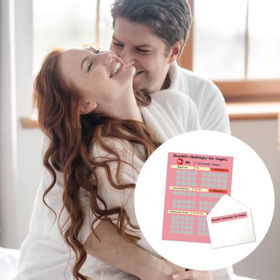 Love Games Scratch-off Poster for Couples 100 Date Night Position Challenge Poster for Valentine's Day Anniversary Gift