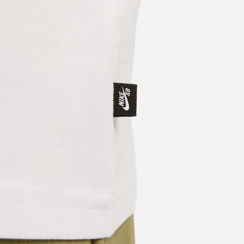 Nike Sports Lifestyle Series White T-Shirt with Cartoon Graphic on the Back Men