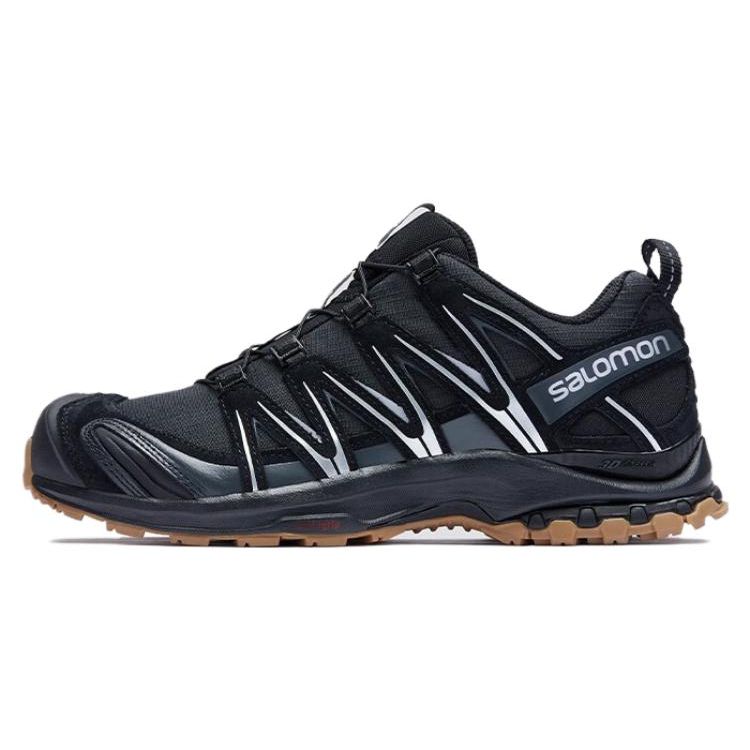 SALOMON XA Pro 3D Suede Comfortable Versatile Shock Absorbing Non-Slip Low-Top Running Shoes Unisex Running Shoes Black Ebony 472433