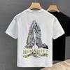 Aktualisiertes Sommer Herren Baumwolle Bedrucktes Dünnes Kurzarm-T-Shirt Herren T-Shirt Top