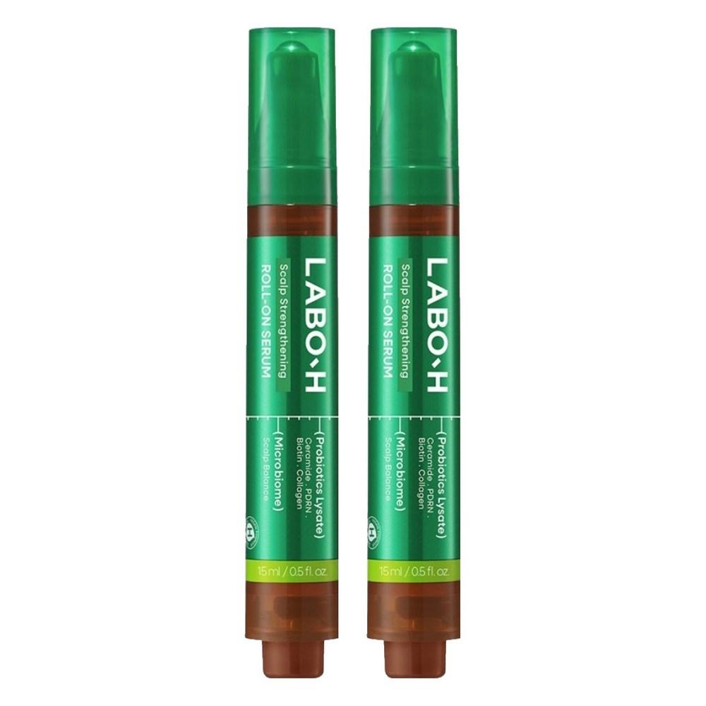 Labo-H Scalp Strengthening Clinic Hair Loss Care Low Molecular Collagen Hyaluronic Acid Roll-on Serum Hair Ampoule 2 pcs 15ml