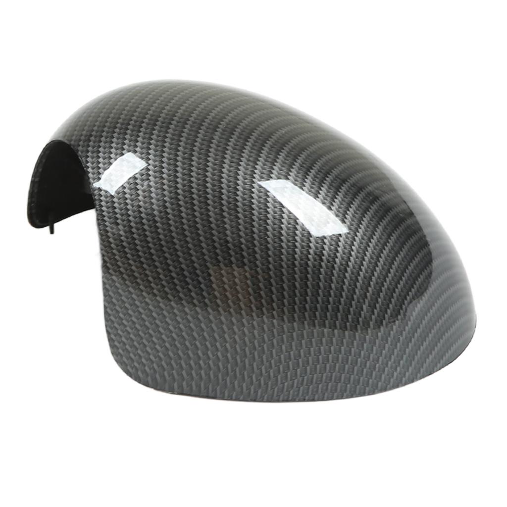2 Pcs Door Side Rearview Mirror Cover Cap Carbon Fiber Style Left Right Wing Cover for R55 R56 R57 R58 R59 R60 R61