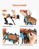 Dog Wheelchair for Back Legs, Adjustable 2 Wheels Pet Wheelchair, Lightweight Dog Cart with Shock-Absorbing Wheels, Mobility Support Wheel Chair for