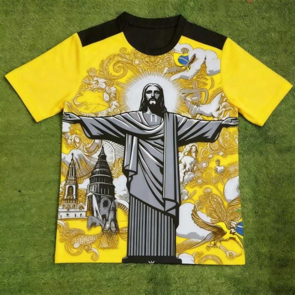 European Style Fashion JESUS Printed T-shirt Summer Kids Casual Outdoor Girl and Boy Short Sleeved Tees Top Pullover