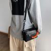 Crossbody-Tasche Unisex Mode Kleine Quadratische Umhängetasche Handtasche für Damen und Herren PU-Leder Messenger-Handtaschen mit Verstellbarem Riemen
