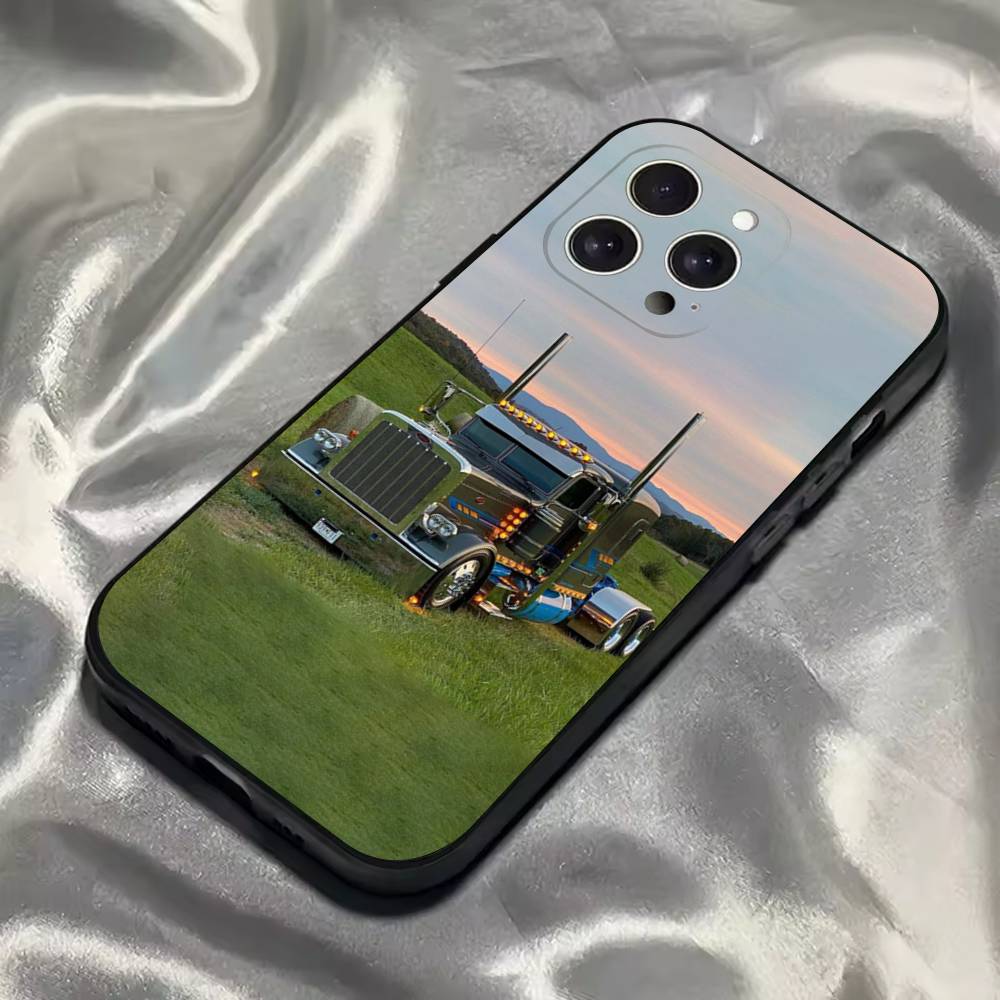 Cool H-Heavy Truck Car Phone Case For iPhone 16,15,14,13,12,11,Pro,Max,Plus,X,XS,SE4,E,Mini,Soft Black Case