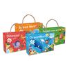 Childrens Paper Puzzle Set 36 Pieces Animal Theme Educational Learning Toy Carry Handle Case Gift for Kids 3 to 6 Years