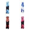 Summer Boho Floral Maxi Dress With Milk Silk Fabric For Vacation And Casual Wear