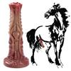 Female Horse Cock Horse Oversized Thick Long Animal Simulation Phallus Makeup Texture Silicone Dildo Female Penis