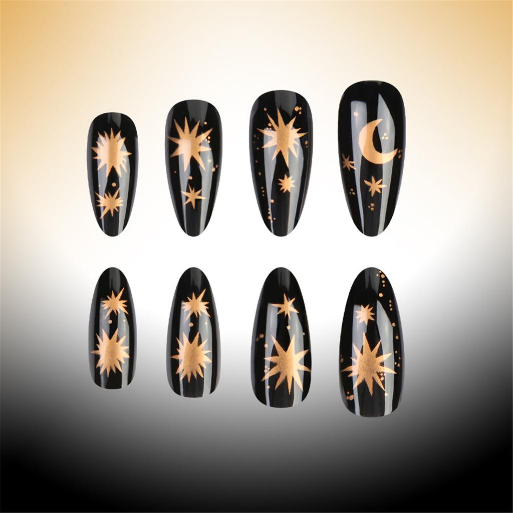 Aufdrücknagel Mandelform Künstlicher Nagel Glänzend Aufkleben Nagel Natürlich Vollständige Abdeckung Falscher Nagel Acryl Aufkleben Nagel für Frauen