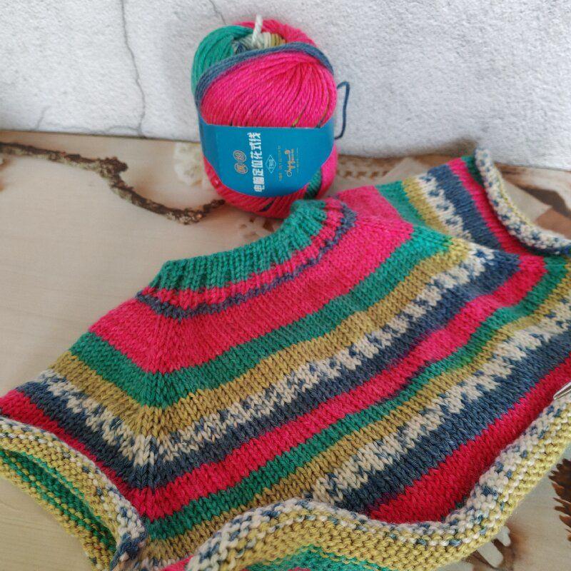 50g Fancy Wool Yarn 35% Wool and 65% Acrylic for Children's Medium Coarse Yarn Hand-knitted Soft Fluffy Blended Wool Thread