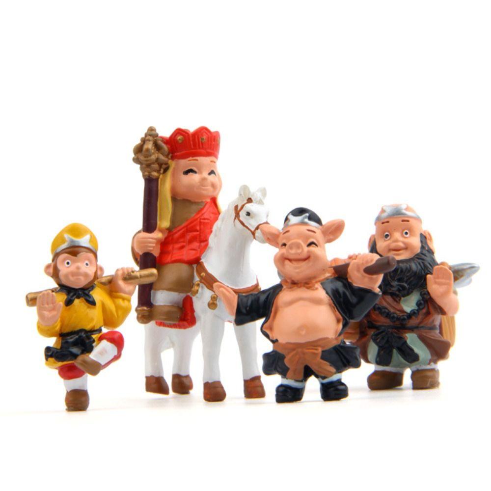 Micro Landscape Sun Wukong Miniaturas Ornament Collection Porky Pig Car Ornament  Landscape Garden