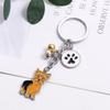 White Husky Enamel Maltese Golden Retriever Pet Keychain Dog Keychain Pet Keyring Dog Pendant