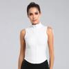 Frauen Sport Tops Zipper Ärmelloses Yoga Shirt Mädchen Quick Dry Lauf Weste Elastische Abnehmen Sportwear Gym Workout Tank Top Frau