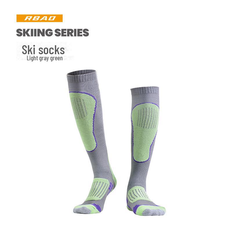 

«Унисекс, длинные носки для катания на лыжах и походов — теплые, плотные, махровые, функциональные для занятий спортом на открытом воздухе осенью/зимой».