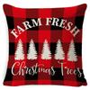 New Christmas Pillow Cover Four-piece Set Pillow Cushion Office Lumbar Backrest Decorative Backrest