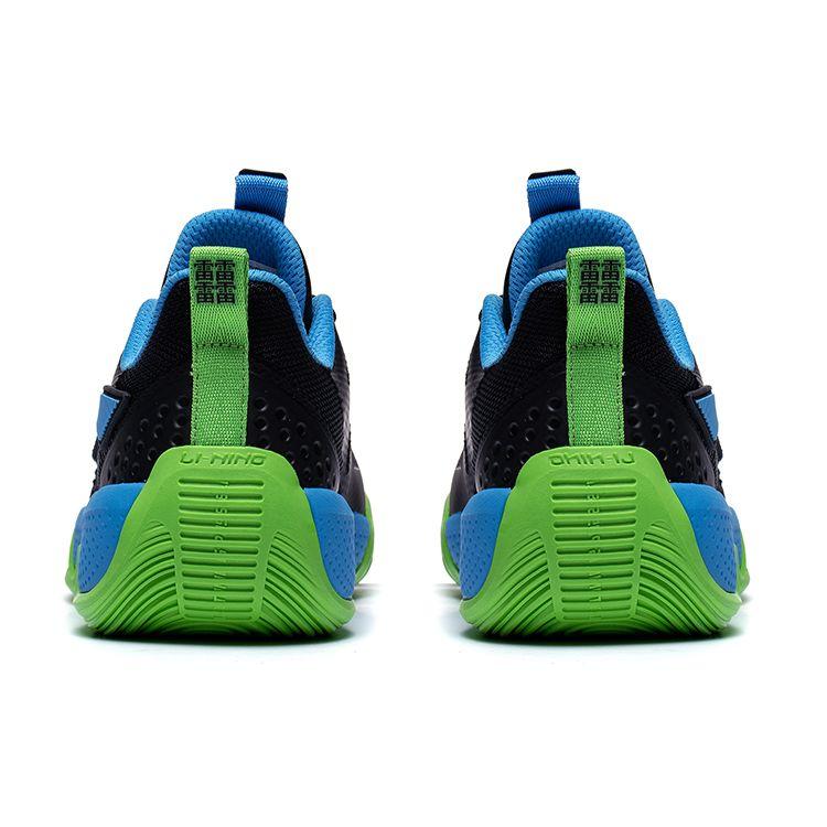 Li Ning Childrens Tian Ying Lightweight Basketball Shoes Kids sneaker Green Black Blue YKBT054-5