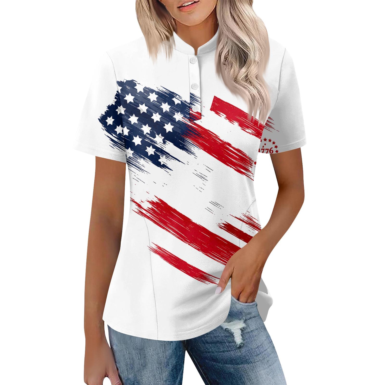

Women s Casual Polo Shirt Short Sleeve Loose Fit Top Button Placket Lightweight Breathable Fabric Summer Wear S белый