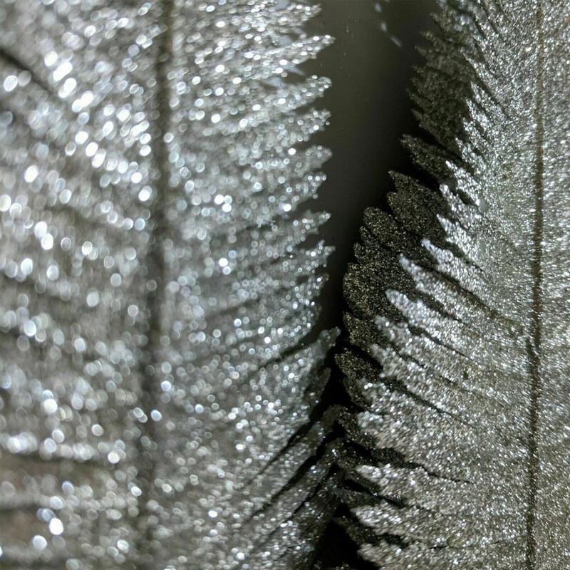 5Pcs Glittering Feather Artificial Leaves Clip Christmas Tree Ornaments Navidad New Year Wedding Christmas Party Home Decoration