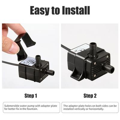 DECDEAL USB bešepetė vandens siurblys Itin tylus Mini DC5V mikro šepetėlis vandens alyvos siurblys, atsparus vandeniui