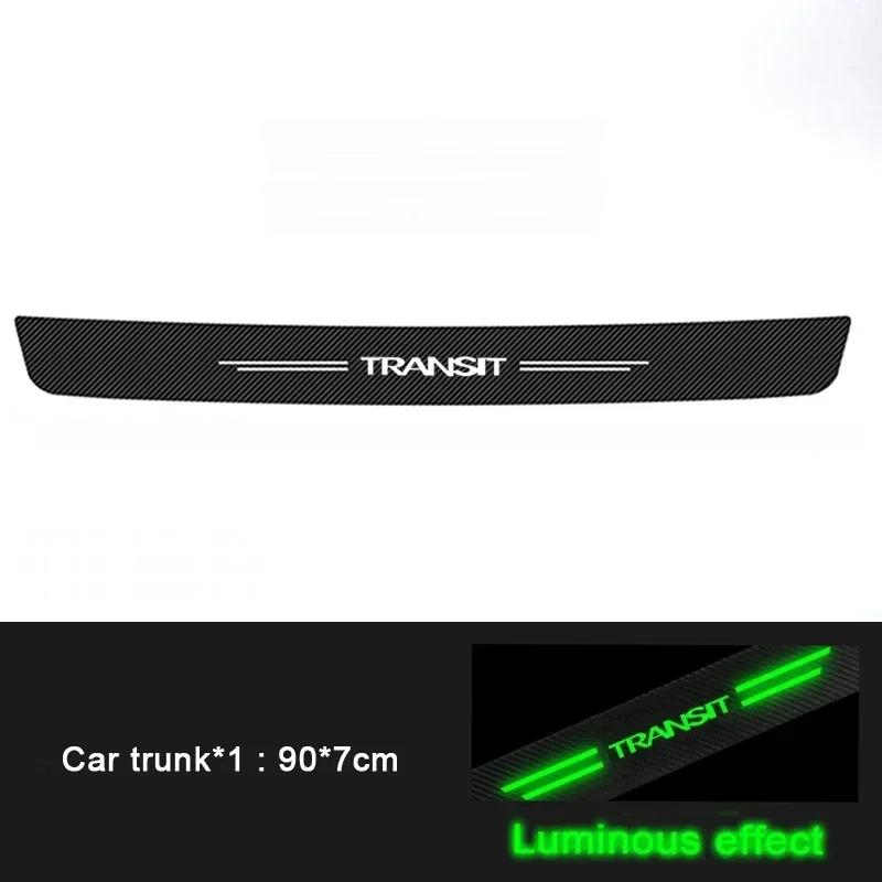 ACR1 Luminous Car Door Threshold Anti Kick Protector Stickers Anti Scratch Trunk Guard Strip For Ford TRANSIT Car Interior Accessorry