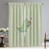 Little Dinosaur Blackout Curtain for Room 2 Panel Anti-mosquito Curtains for Camera Partition Halloween Decoration Shades Living