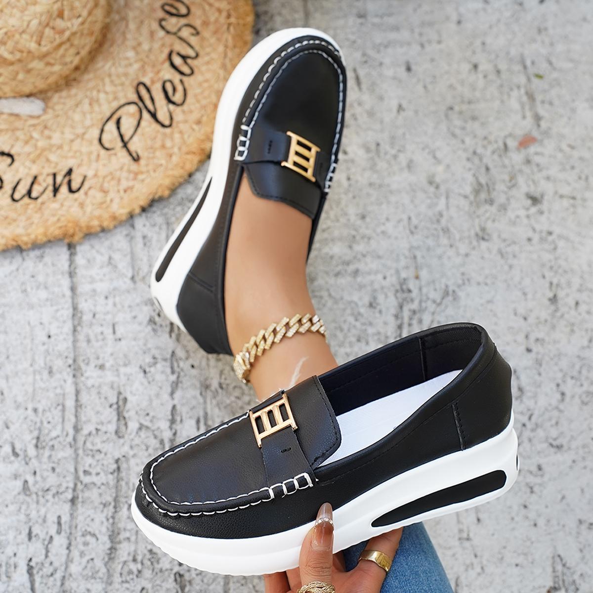 

Женская вулканизированная обувь Круглый носок Уличные кроссовки Женские повседневные на платформе для ходьбы Женская обувь Мелкие без шнуровки Плоская женская обувь 36 чёрный