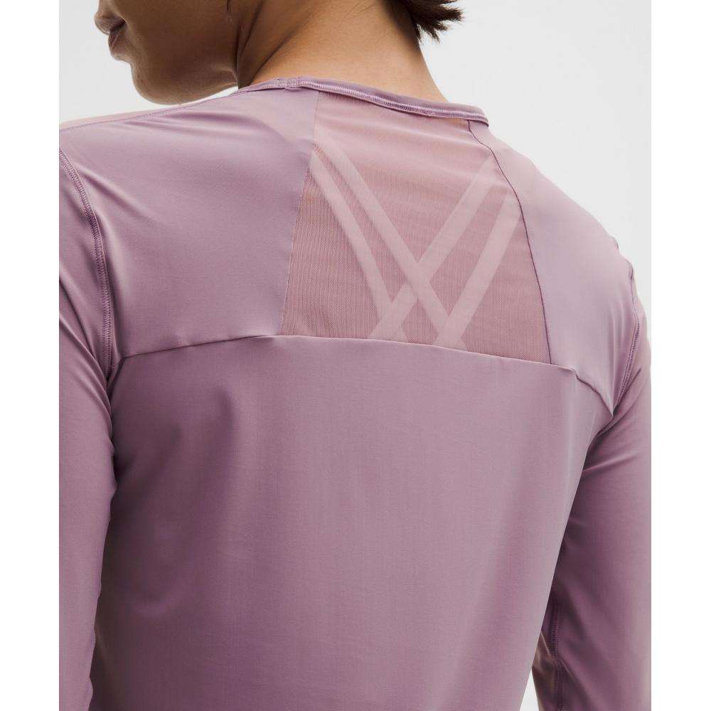 Lululemon Sculpt košile s dlouhým rukávem Lavender Lux