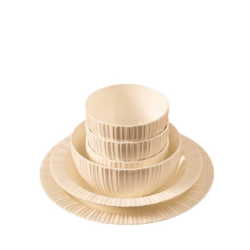 Morde Lanka Light Luxury Embossed Jingdezhen Ceramic Dinnerware Set