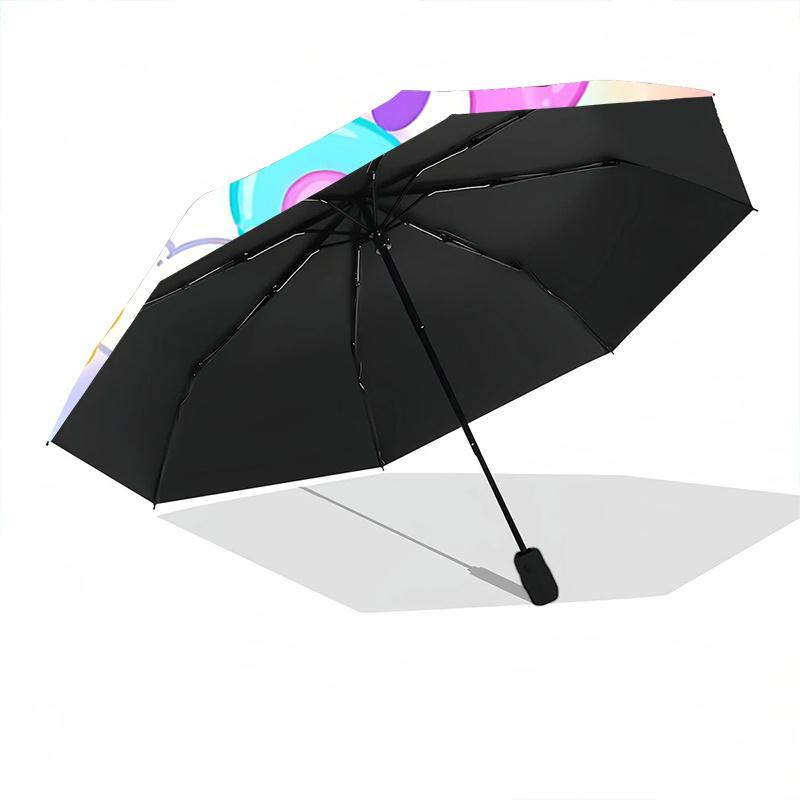 1pc My Melody & Friends Automatic Folding Umbrella - Portable 3-Fold Design with Iron Frame, Perfect for Fans, Travel, Daily Use, and Gifts!A078
