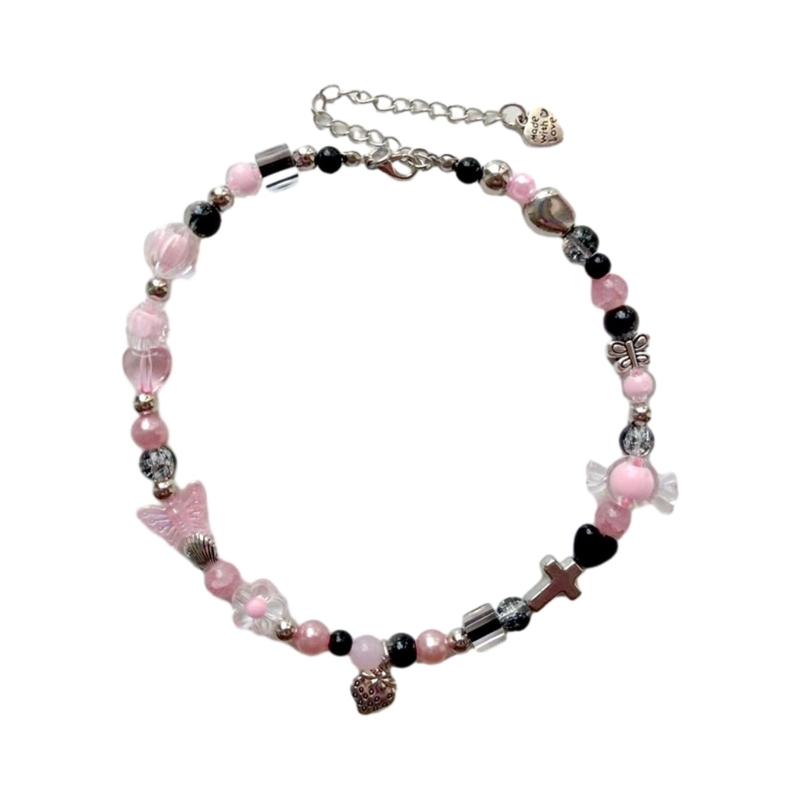

Colorful Beads Necklace Chain Choker Pendant Necklace Party Neck Jewelry Acrylic Material Perfect Gift for Women Girls 1