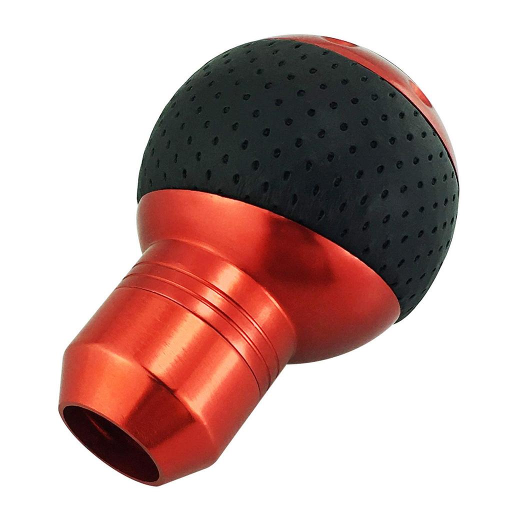 Abfer Manual Shift Universal Car Gear Stick Shifter Head for Automotive Interior and 5-Speed Knob, (Black Red)