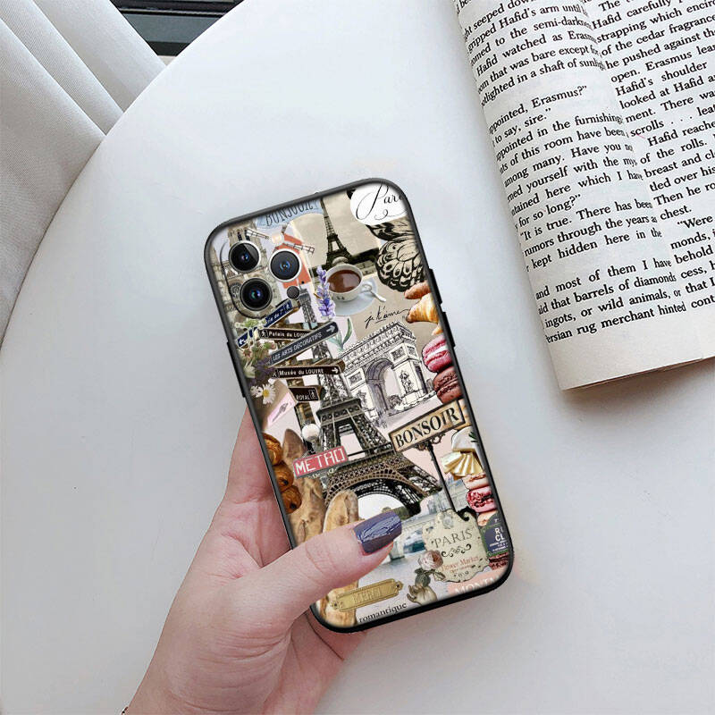 MH128 Paris Eiffel Tower Case for Samsung A06 A35 A25 A24 A15 A05S A05 M55 M35 M15 A02 A12 A13 A10 A16 A20 A30 A22 A31 A32 A33 A42 A50