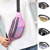 Simple Style Waist Pack for Women Shiny Laser Bum Hip Belt Bag for Girls Party Purse Small Chest Packs KTY