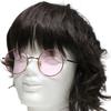 Gold X Light Pink Fashion Glasses Stylish Eyeglasses for Men and Clear Colored UV Popular [Berkuto] (Non-prescription) Stylish, Women, Square,