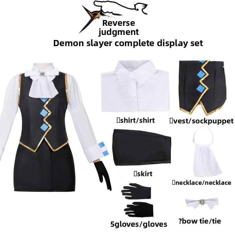 Ace Attorney Franziska Von Karma Cosplay Costume With Badge For Anime Role Play