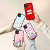 Comedy Animated S-Simons Cat For IPhone 16 15 14 13 12 11 Pro Max X XS MAX Plus Translucent Black Phone Cover