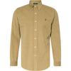 Polo Solid Color Pony Logo Embroidered Corduroy Long Sleeve Shirt Men Shirts MNPOWOV16822012-260