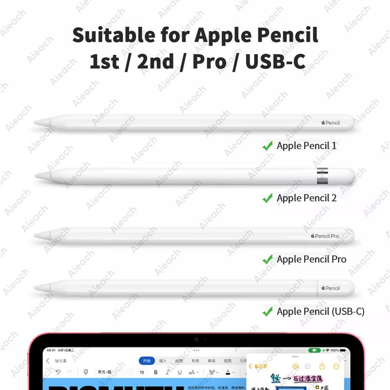 4/6 Pezzi di Ricambio per Punte di Matita per Apple Pencil 1/2/3ª Apple Pencil Pro 2B Punte Morbide per IPad Pro Pencil1/2/3 Stylus Punta Fine