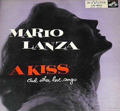 LP Record MARIO LANZA - A Kiss And Other Love Songs LM1860 RCA Victor Red  1955 US Pop Used