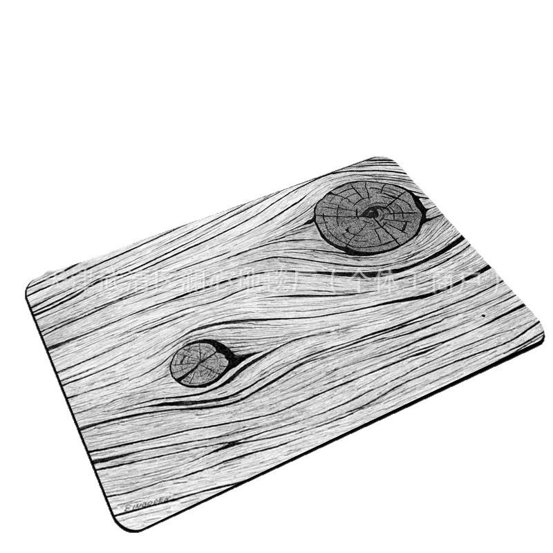 Wood & Marble Grain Entryway Floor Mat - Dirt and Wear Resistant, Easy Clean, In Stock