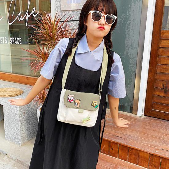 Женская милая прочная холщовая сумка через плечо в стиле ретро большой емкости чёрный — фото 11