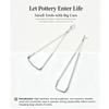 Pottery Fork Trimming Knife Metal Scraping Tool Ceramic Clay Sculpting Trimming Polishing Tool for DIY Handmade Pottery
