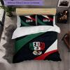 Mexico Footbal Pattern 3 Pieces Bedding Set Soft Microfiber Duvet Cover with Pillow Cases for Bedroom