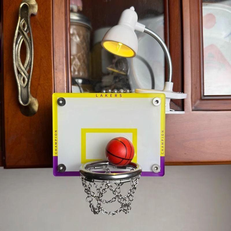 Mini Basketball Hoop Night Light Ornament - Perfect Stress Relief Gift for Boys, Kids & Boyfriend's Birthday or Graduation